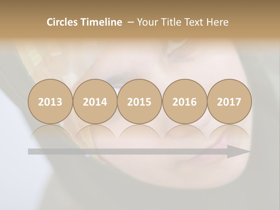 Moslem Face Headscarf PowerPoint Template