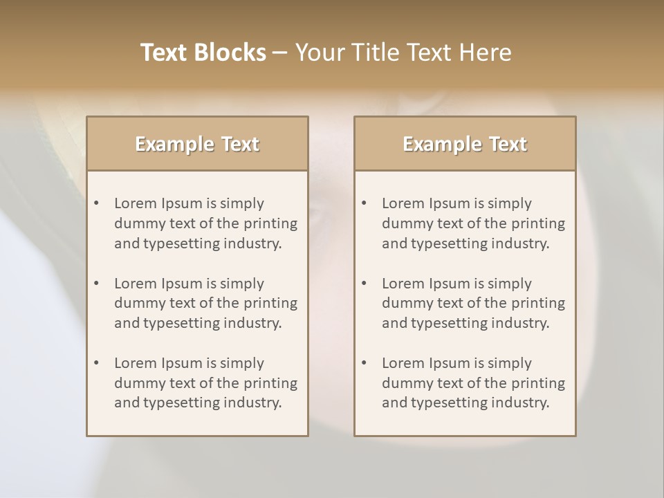 Moslem Face Headscarf PowerPoint Template