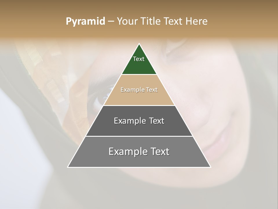 Moslem Face Headscarf PowerPoint Template