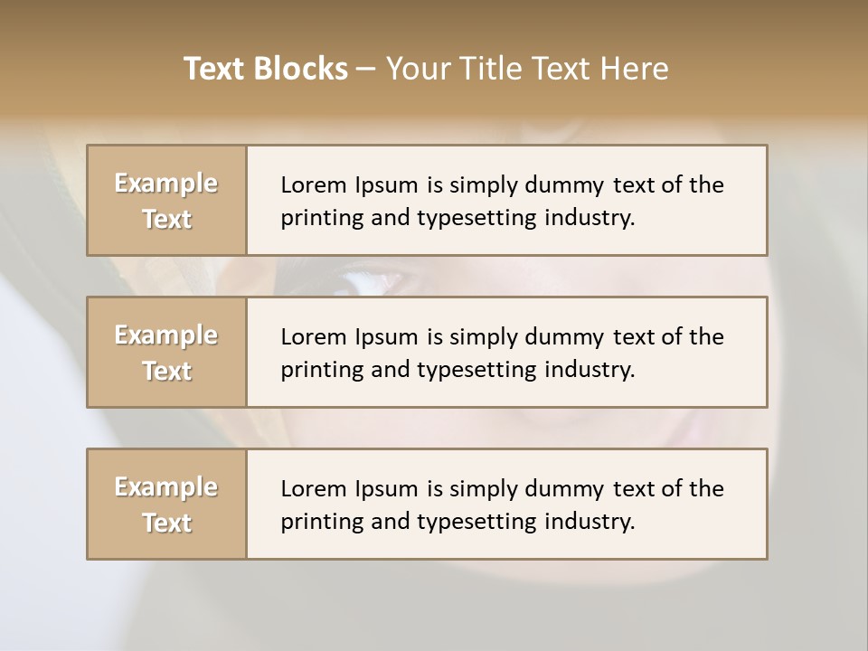 Moslem Face Headscarf PowerPoint Template