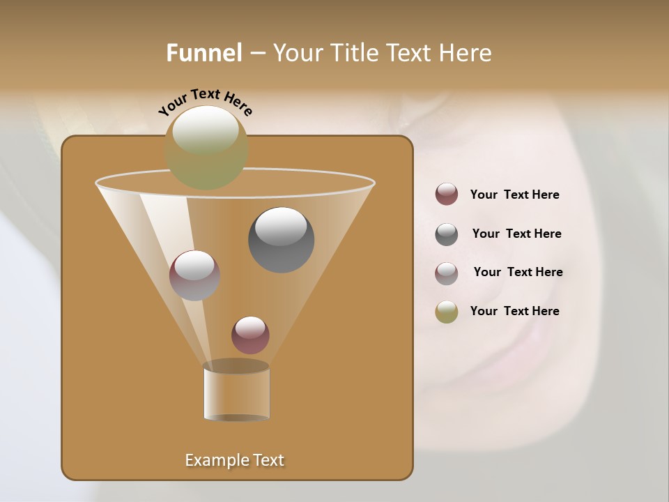 Moslem Face Headscarf PowerPoint Template