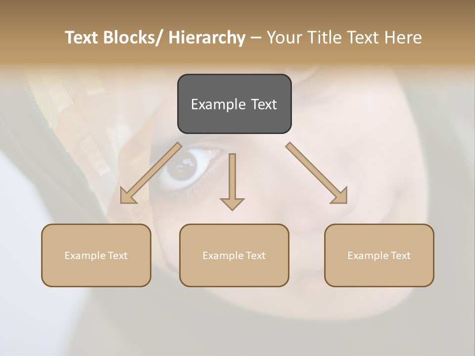 Moslem Face Headscarf PowerPoint Template