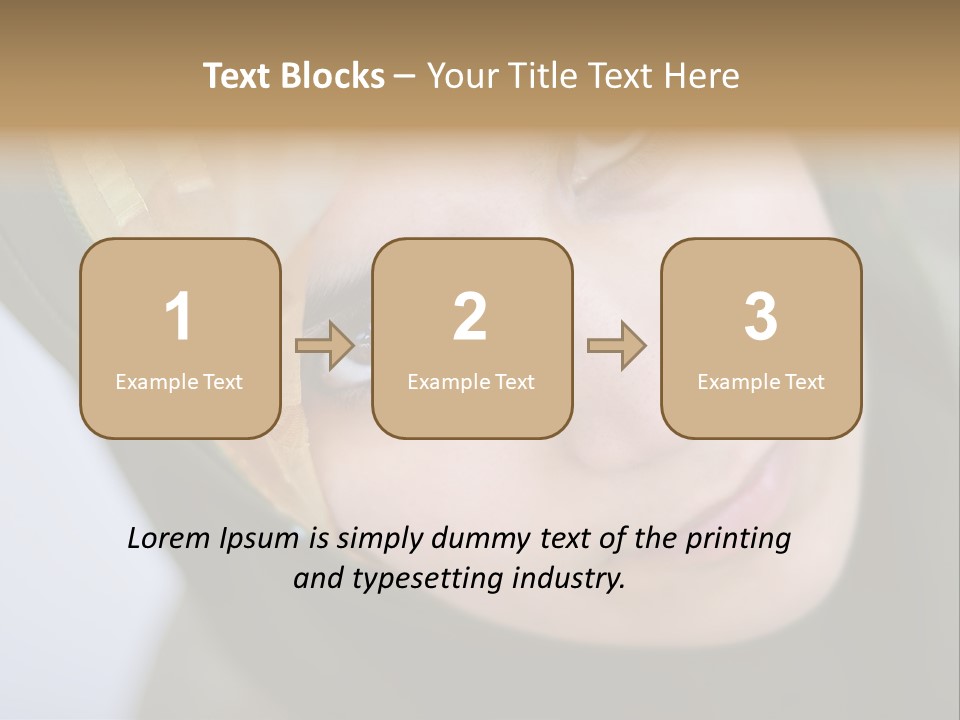 Moslem Face Headscarf PowerPoint Template