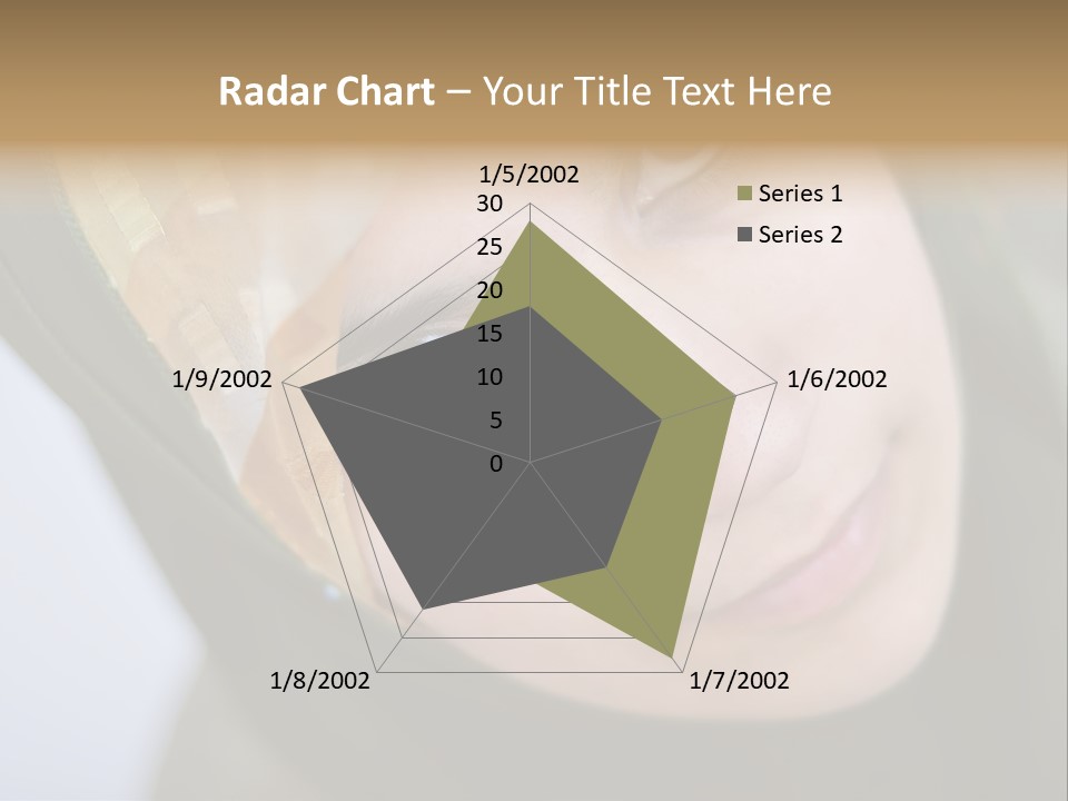 Moslem Face Headscarf PowerPoint Template