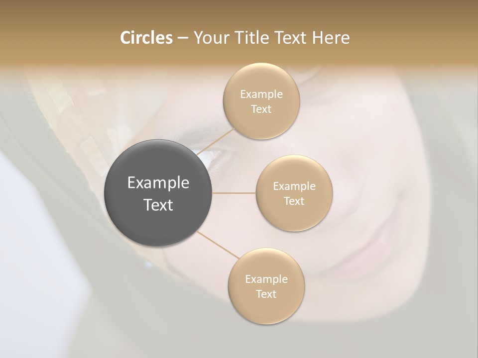 Moslem Face Headscarf PowerPoint Template