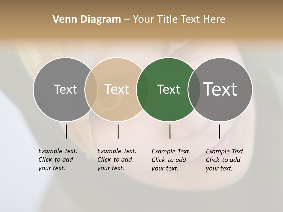 Moslem Face Headscarf PowerPoint Template