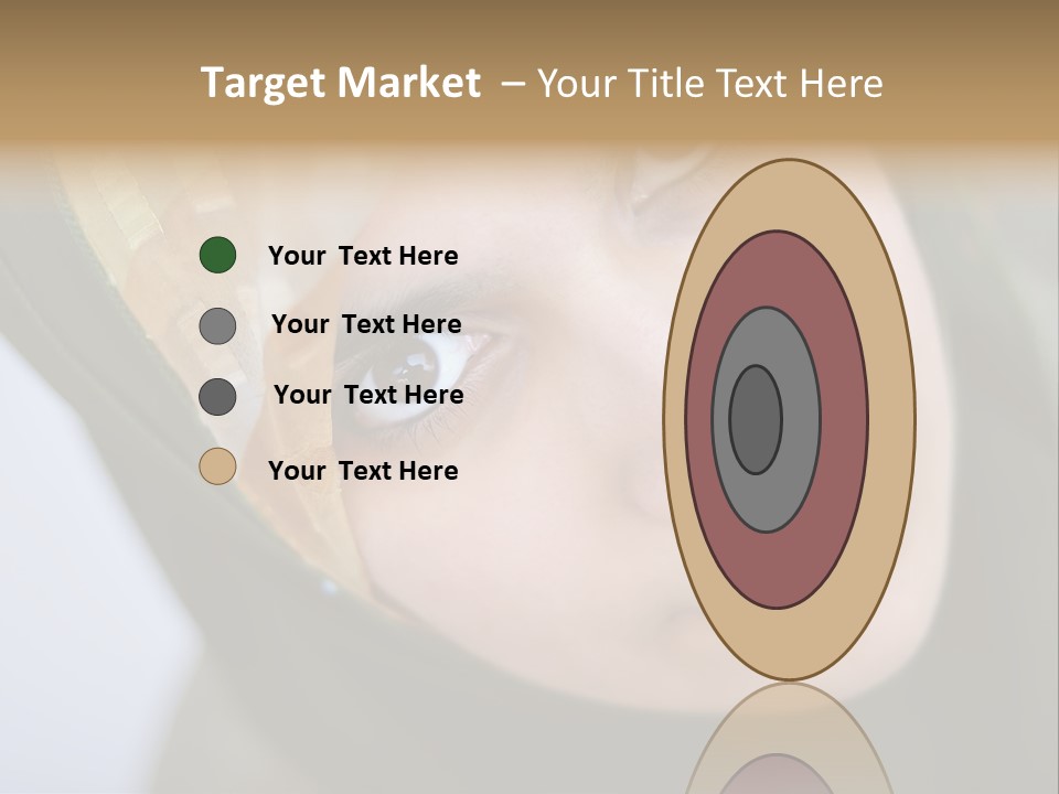 Moslem Face Headscarf PowerPoint Template