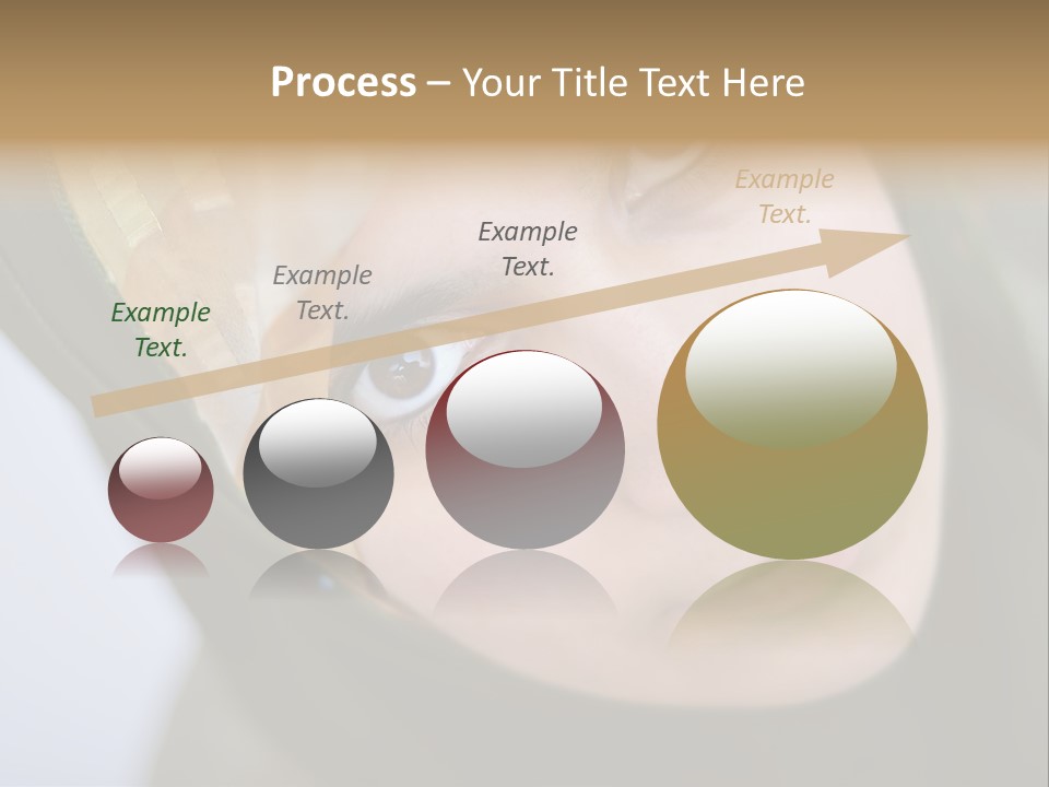 Moslem Face Headscarf PowerPoint Template