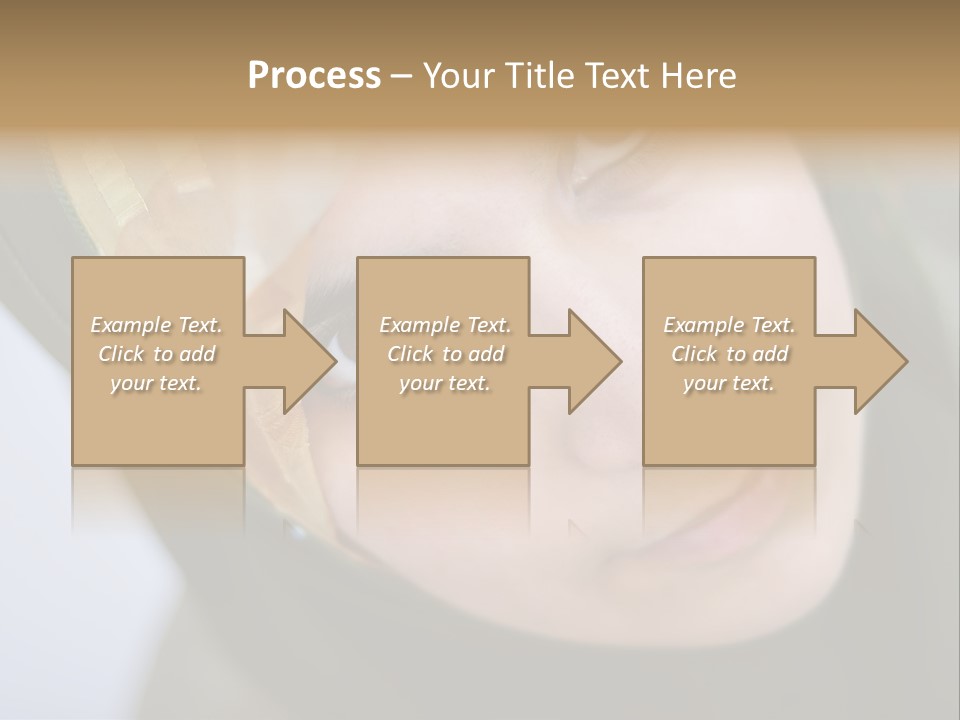 Moslem Face Headscarf PowerPoint Template