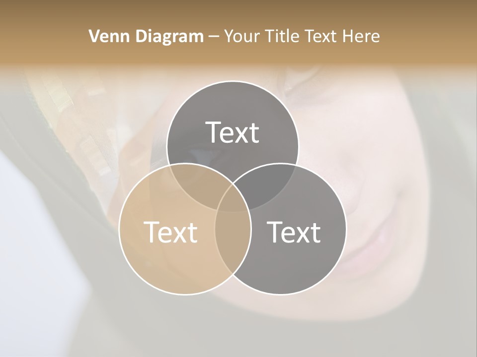 Moslem Face Headscarf PowerPoint Template