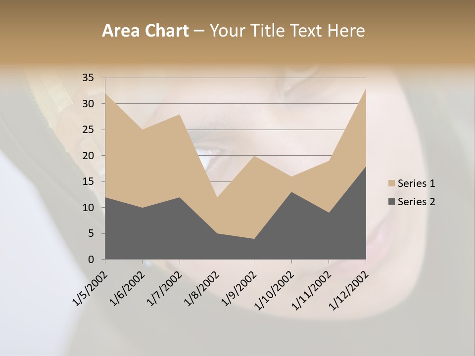 Moslem Face Headscarf PowerPoint Template