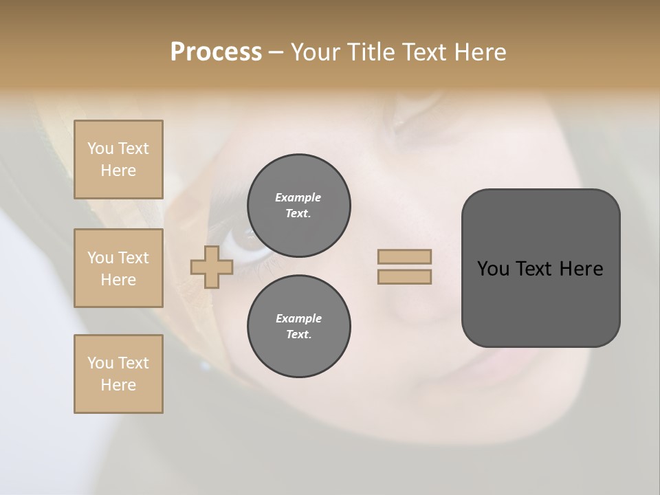 Moslem Face Headscarf PowerPoint Template