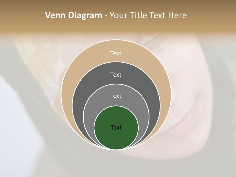 Moslem Face Headscarf PowerPoint Template