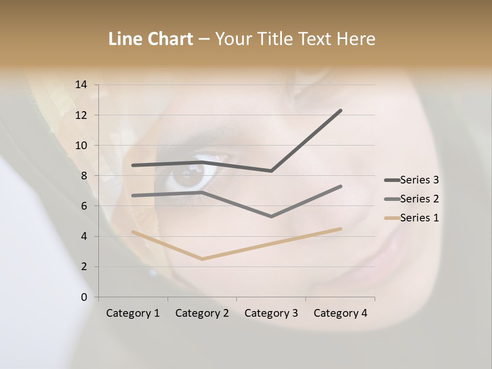 Moslem Face Headscarf PowerPoint Template