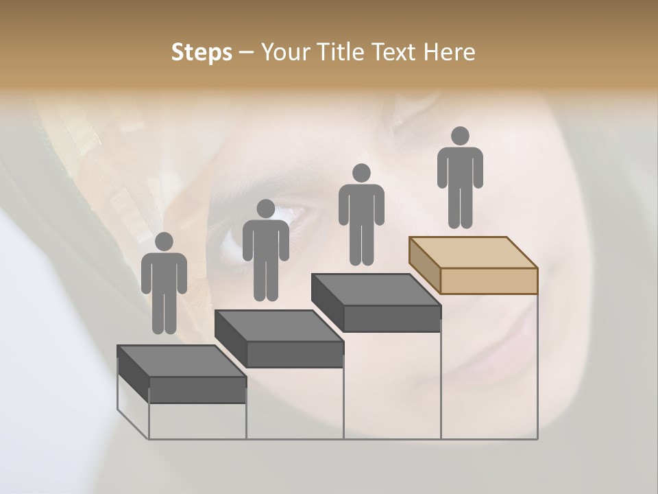Moslem Face Headscarf PowerPoint Template