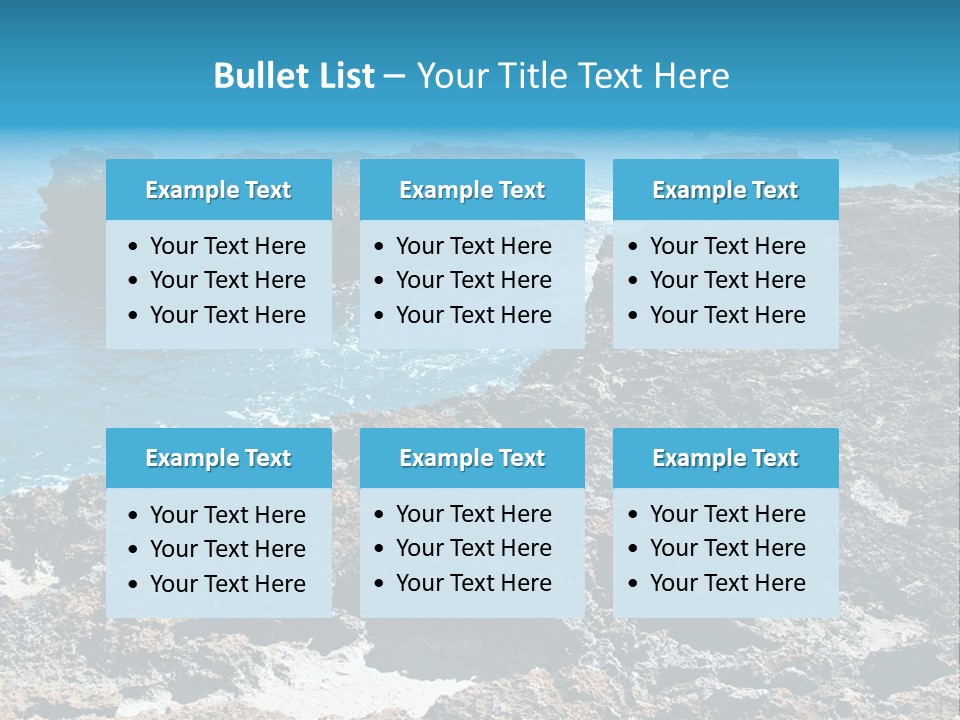 Natural Ocean Outdoors PowerPoint Template