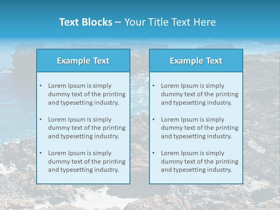 Natural Ocean Outdoors PowerPoint Template