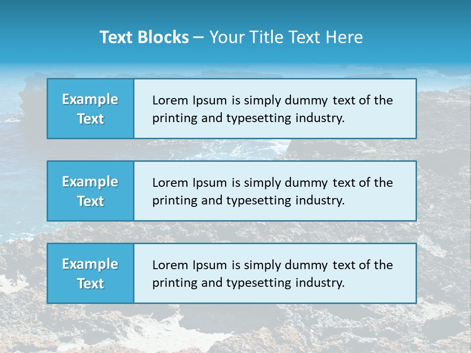 Natural Ocean Outdoors PowerPoint Template
