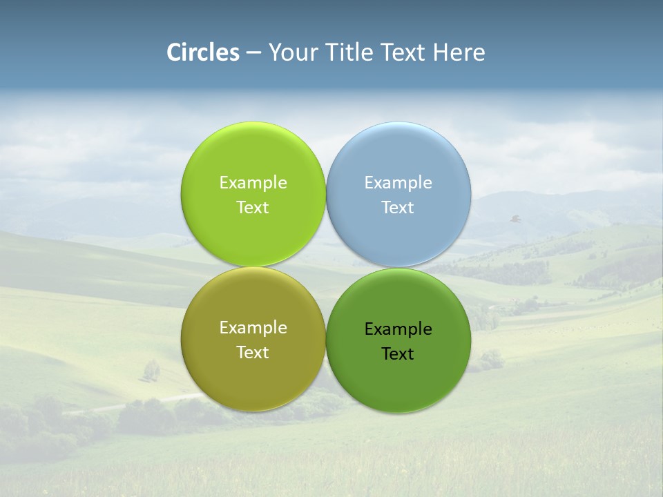 Mountain Grow Meadow PowerPoint Template