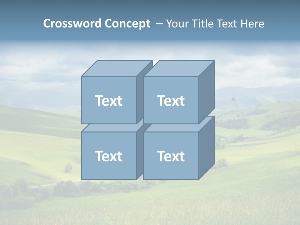 Mountain Grow Meadow PowerPoint Template
