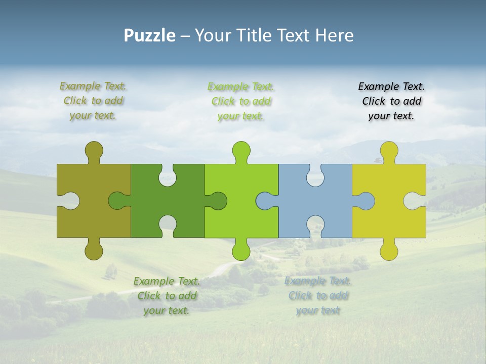 Mountain Grow Meadow PowerPoint Template