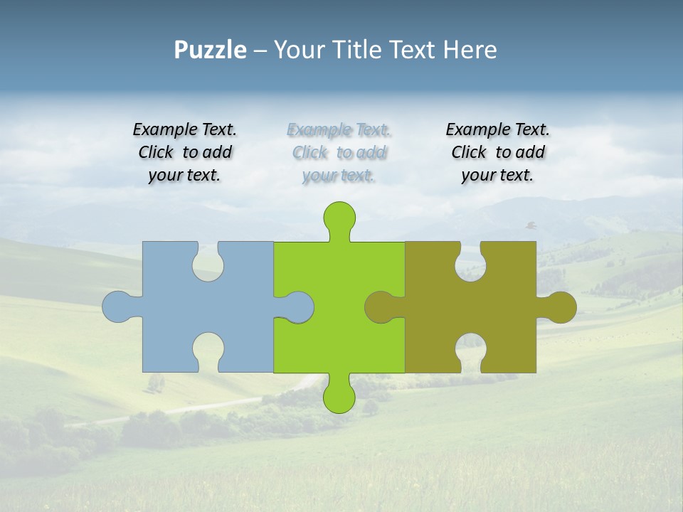 Mountain Grow Meadow PowerPoint Template