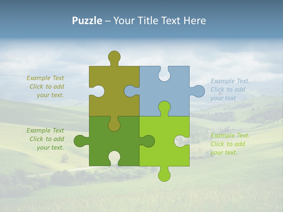 Mountain Grow Meadow PowerPoint Template