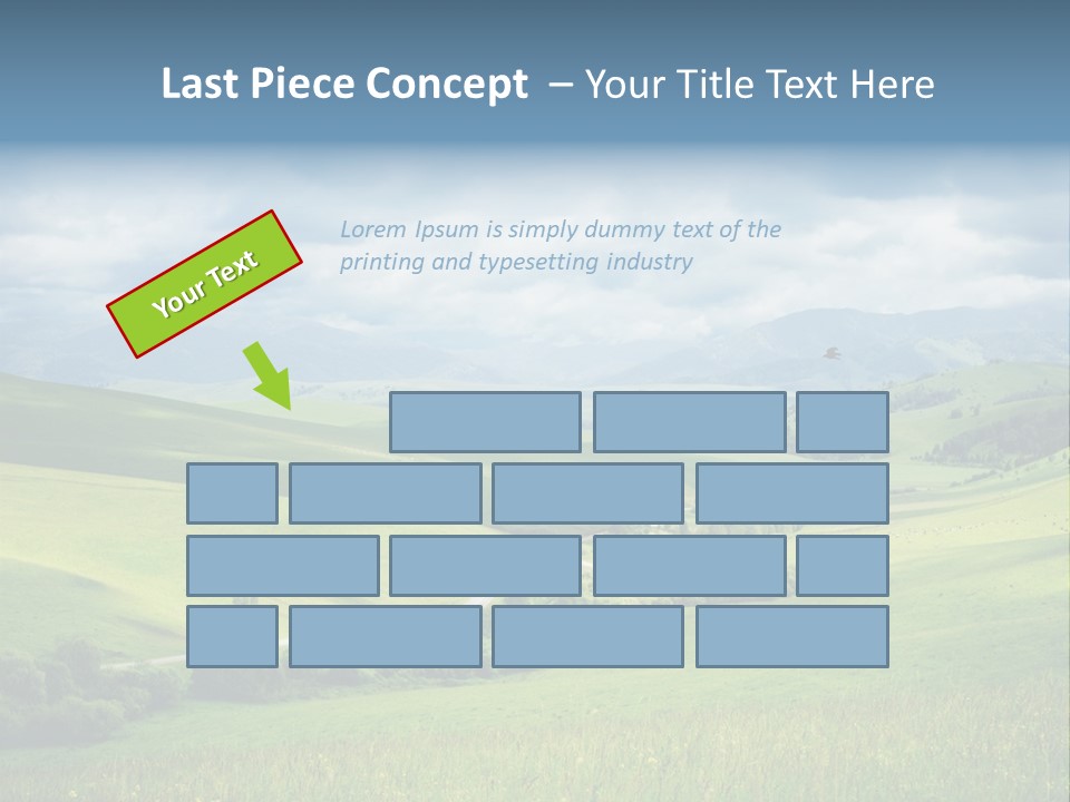 Mountain Grow Meadow PowerPoint Template