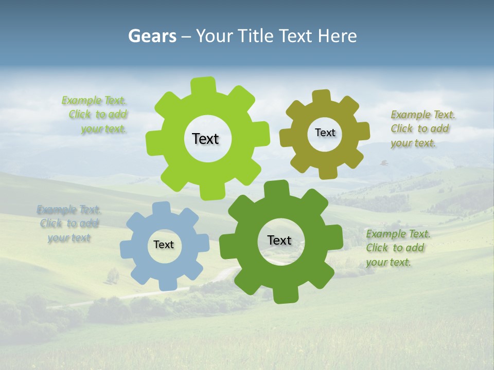 Mountain Grow Meadow PowerPoint Template