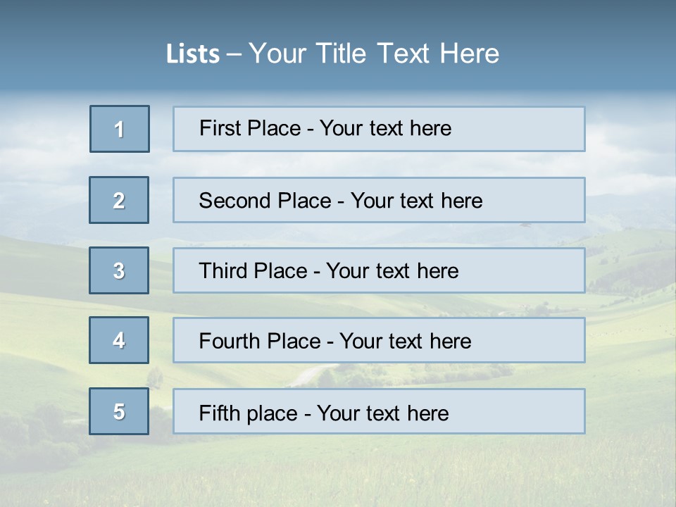 Mountain Grow Meadow PowerPoint Template