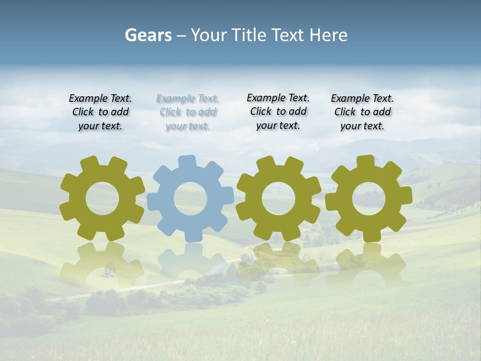 Mountain Grow Meadow PowerPoint Template