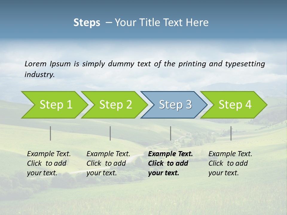 Mountain Grow Meadow PowerPoint Template