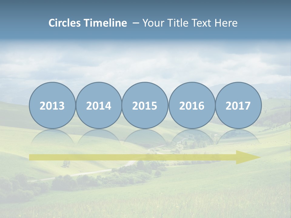 Mountain Grow Meadow PowerPoint Template