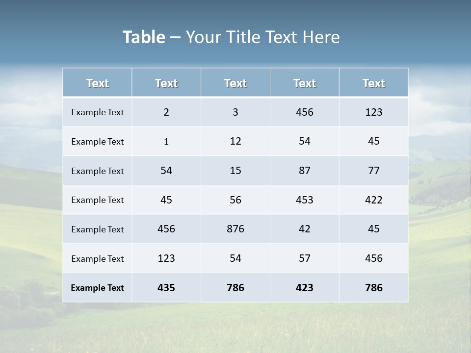 Mountain Grow Meadow PowerPoint Template