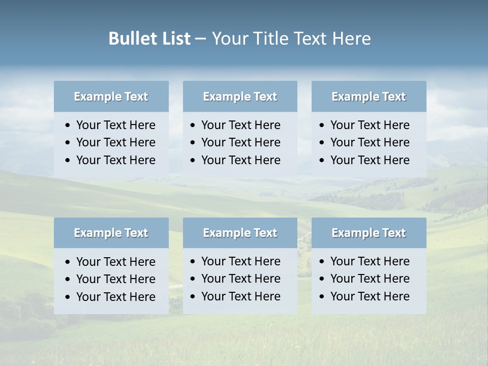 Mountain Grow Meadow PowerPoint Template