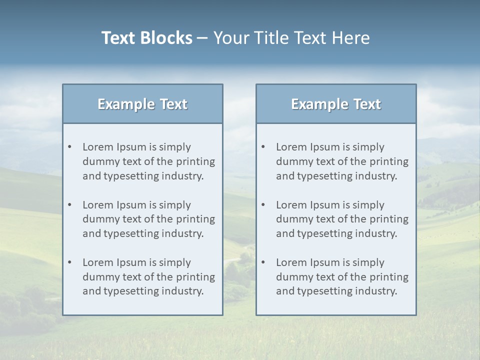 Mountain Grow Meadow PowerPoint Template