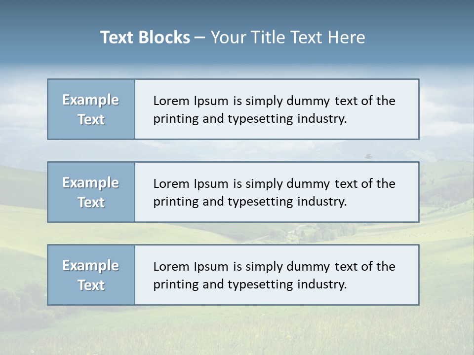Mountain Grow Meadow PowerPoint Template