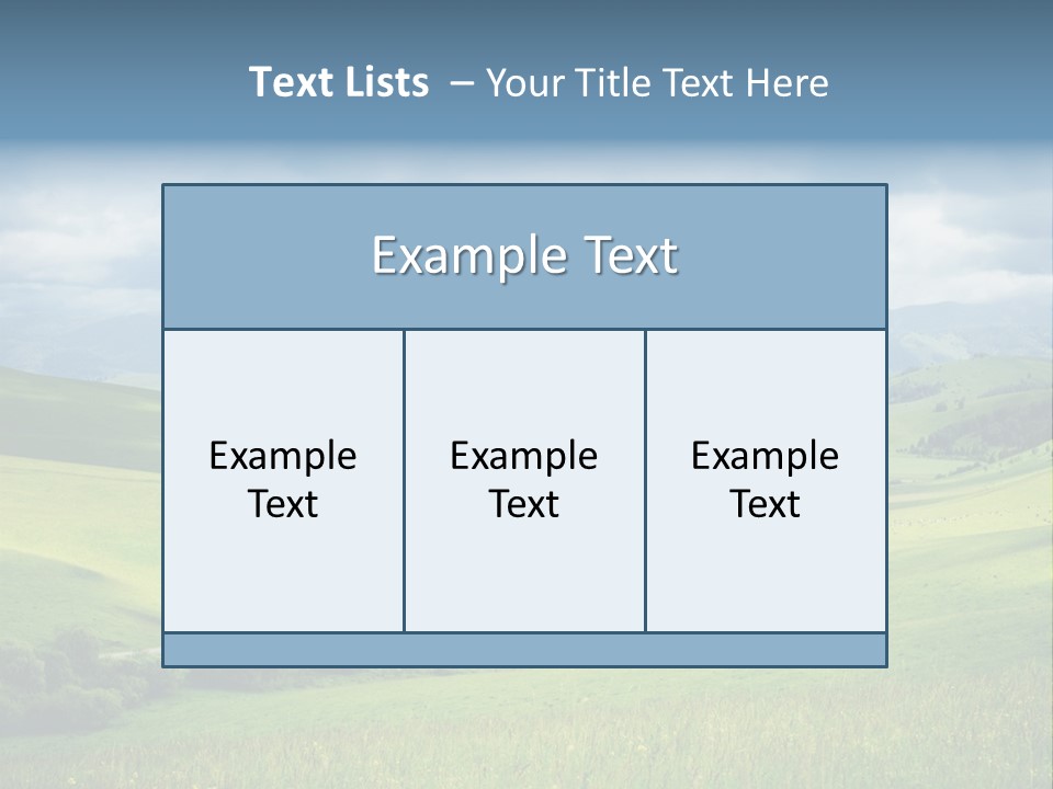 Mountain Grow Meadow PowerPoint Template