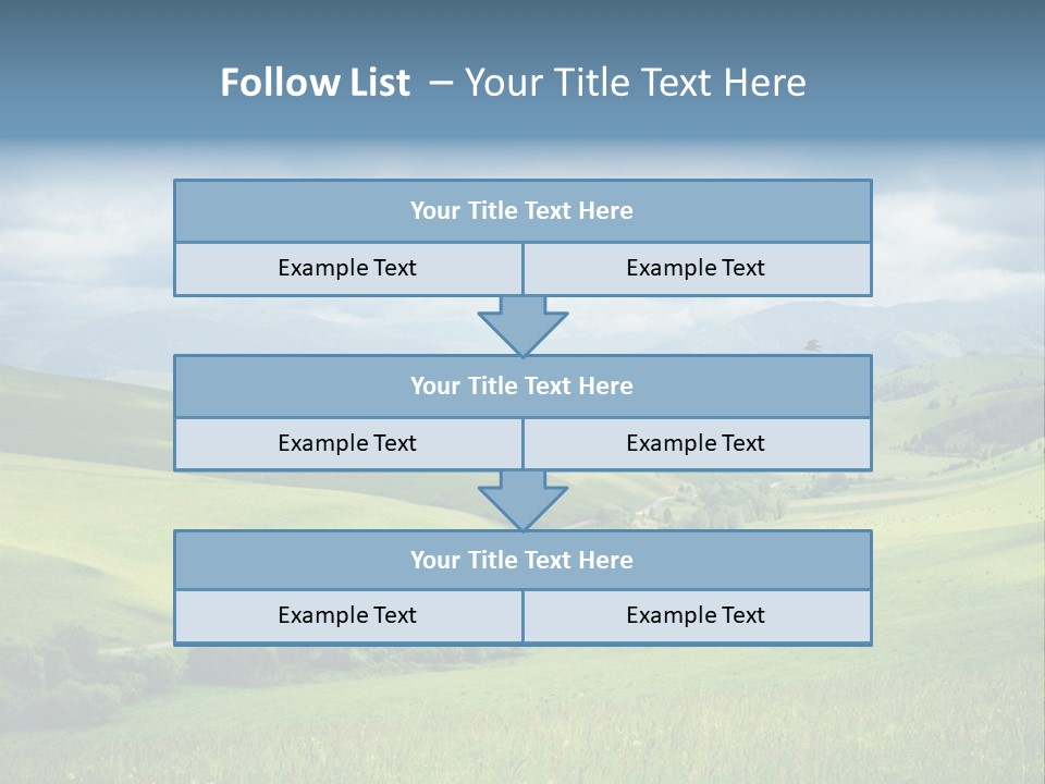 Mountain Grow Meadow PowerPoint Template