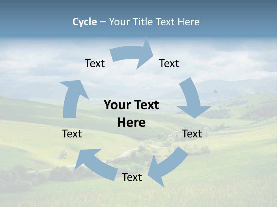 Mountain Grow Meadow PowerPoint Template