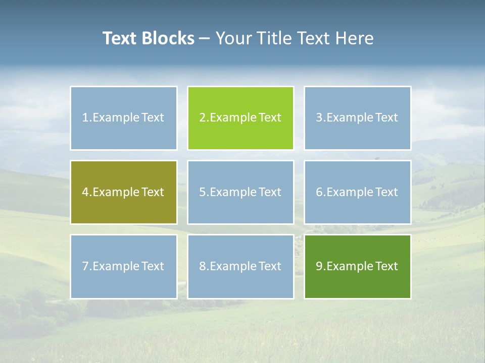 Mountain Grow Meadow PowerPoint Template
