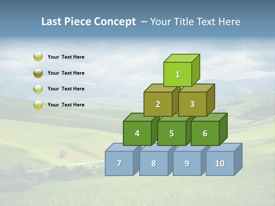 Mountain Grow Meadow PowerPoint Template