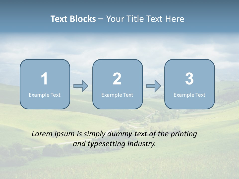 Mountain Grow Meadow PowerPoint Template