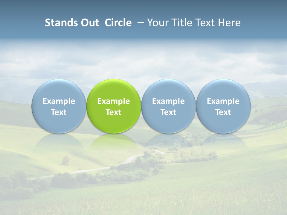 Mountain Grow Meadow PowerPoint Template