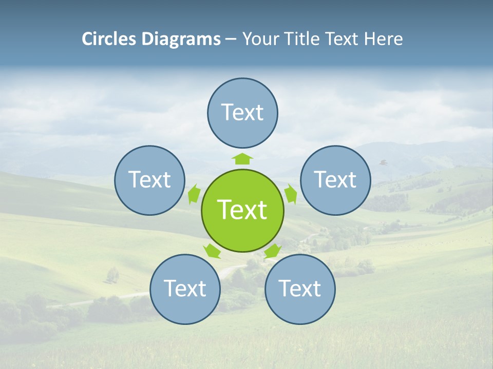 Mountain Grow Meadow PowerPoint Template
