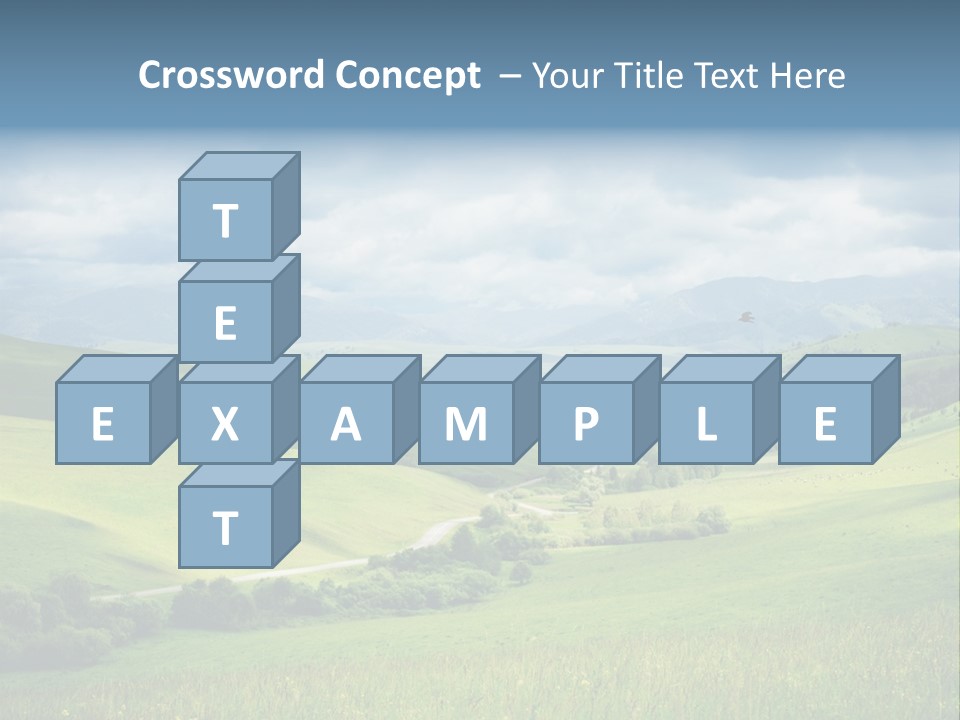 Mountain Grow Meadow PowerPoint Template