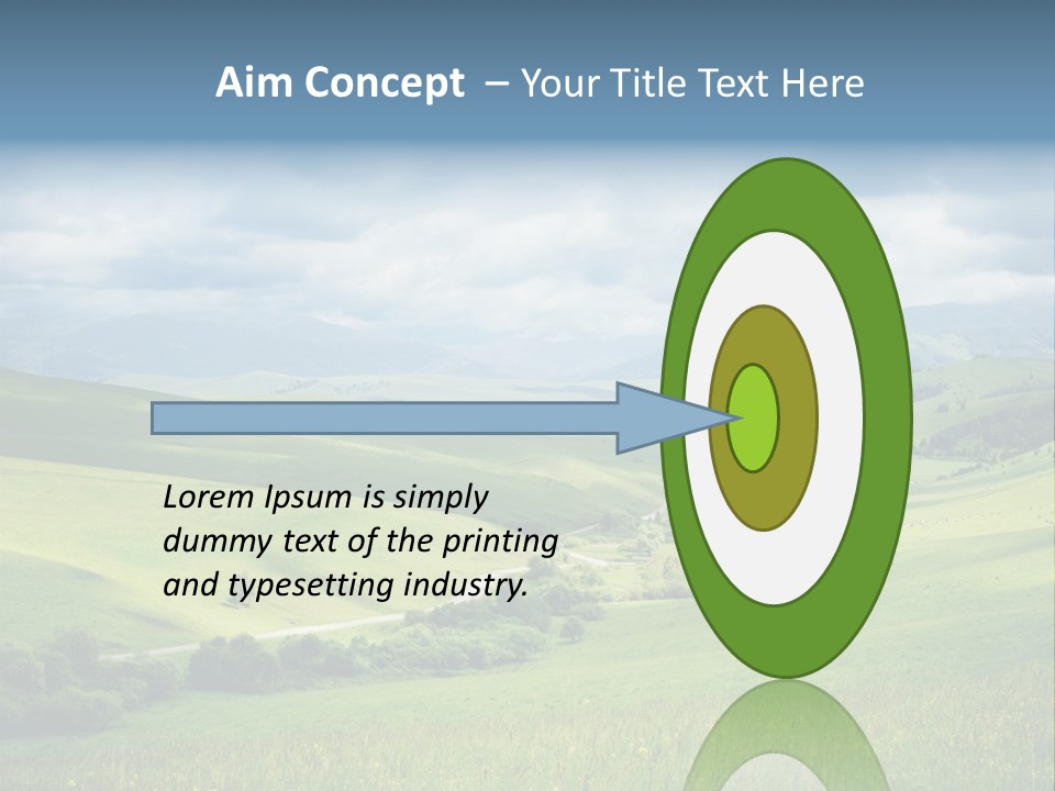 Mountain Grow Meadow PowerPoint Template