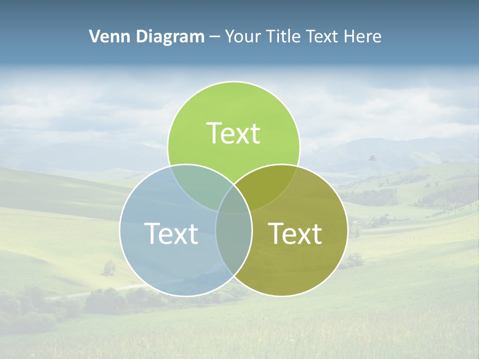 Mountain Grow Meadow PowerPoint Template