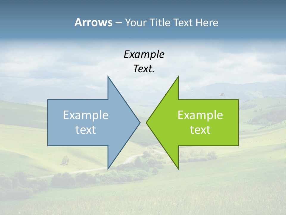 Mountain Grow Meadow PowerPoint Template