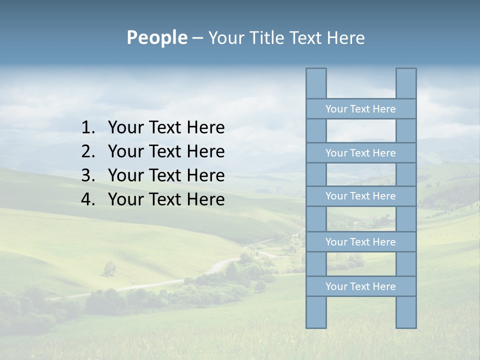 Mountain Grow Meadow PowerPoint Template